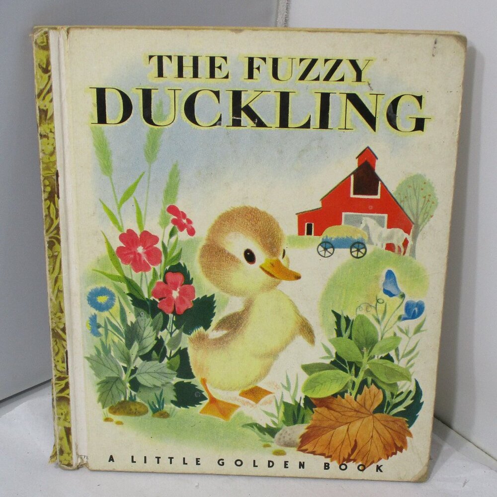 Vintage 1949 Childrens Little Golden Book The Fuzzy Duckling
